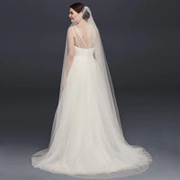 Thumbnail for TOPQUEEN V14 Wedding Veil Long with Comb Soft Single