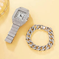 Thumbnail for 2Pcs Set Diamond Women Watches